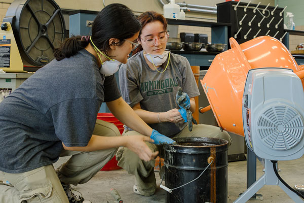 Photo of materials and construction lab