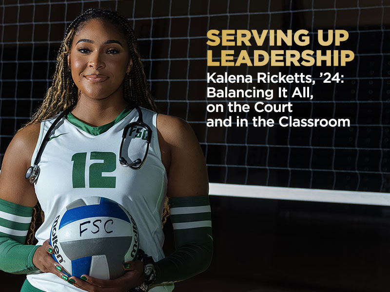 Kalena Ricketts, '24: Balancing It All, on the Court & in the Classroom