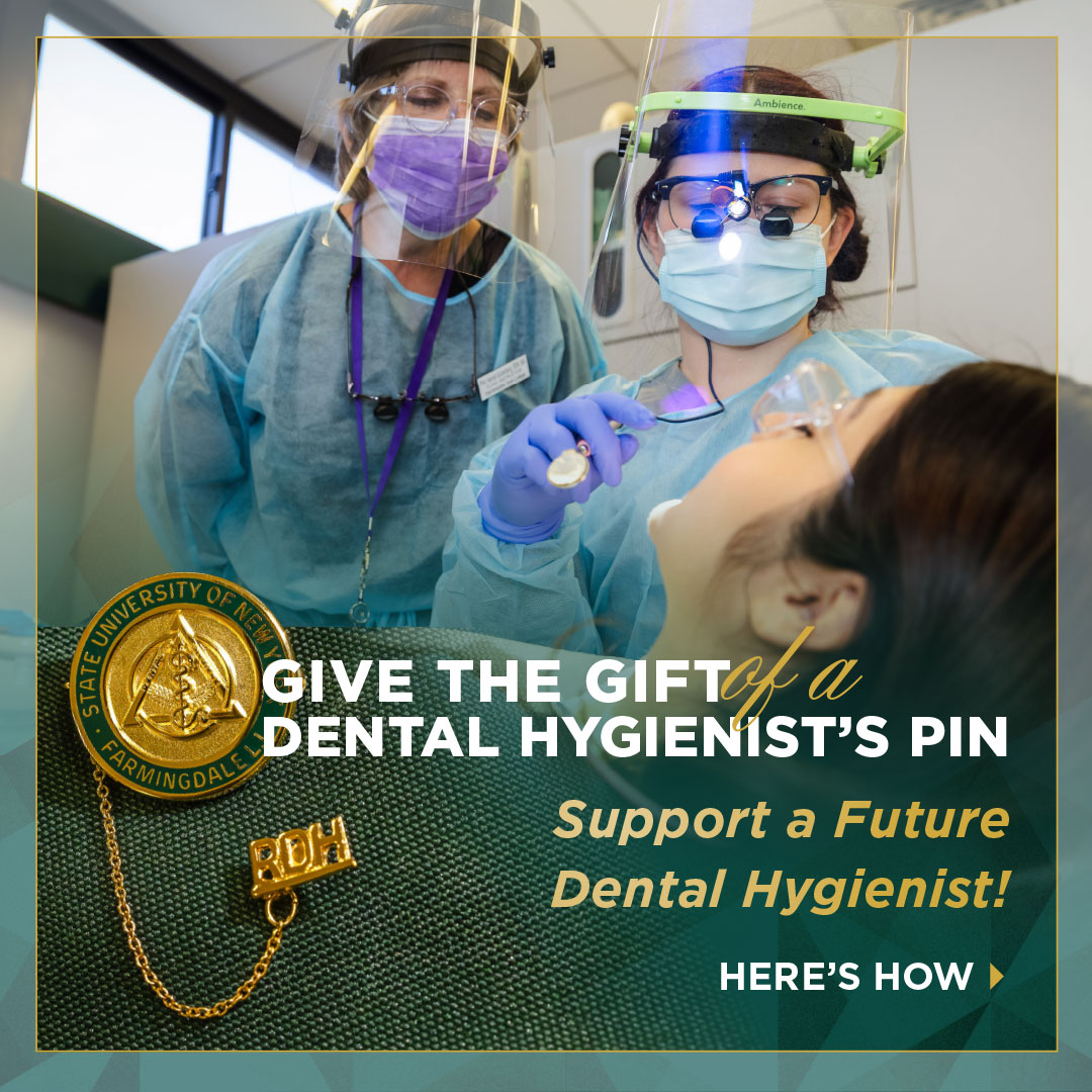 Support a future dental hygienist with the gift of a dental hygienists pin, advertisement