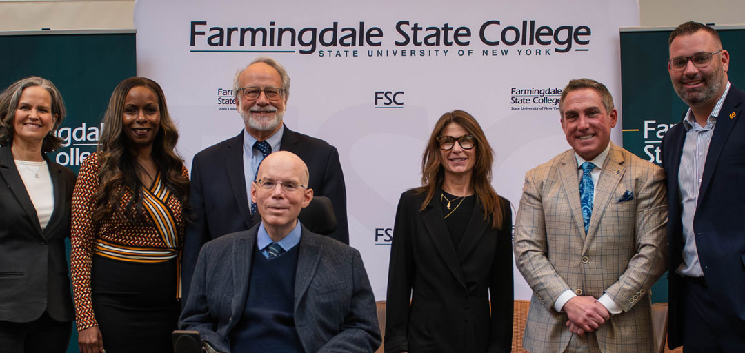 Dr. Prezant with local leaders at the leadership round table event at FSC